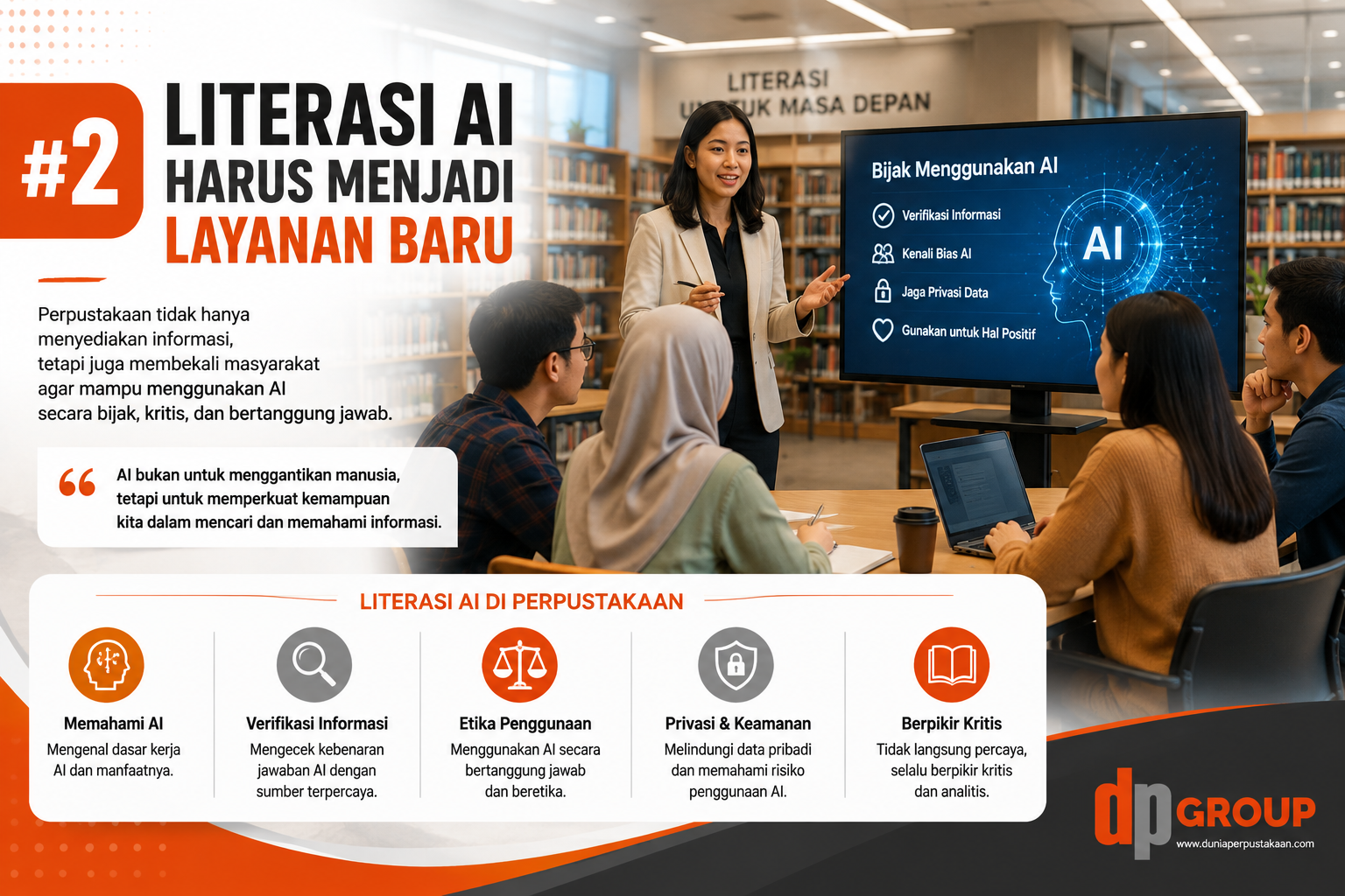 Literasi Ai di Perpustakaan
